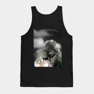 Lovers Stoned by Medusa, lovers cuddle in the Garden Tank Top